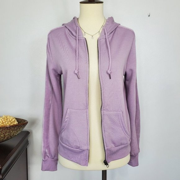Hippie Rose Soft Cozy Fleece Zip-Up Hoodie Sweatshirt Jacket NEW NWT Size XS - Picture 1 of 12